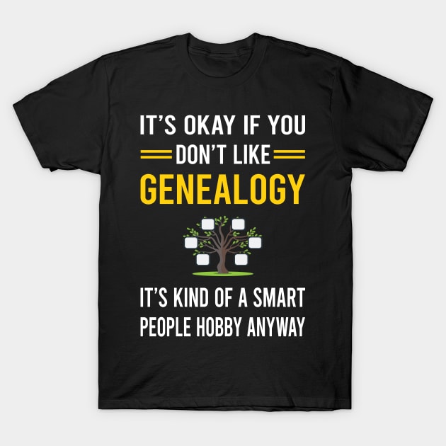 Smart People Hobby Genealogy Genealogist T-Shirt by Bourguignon Aror